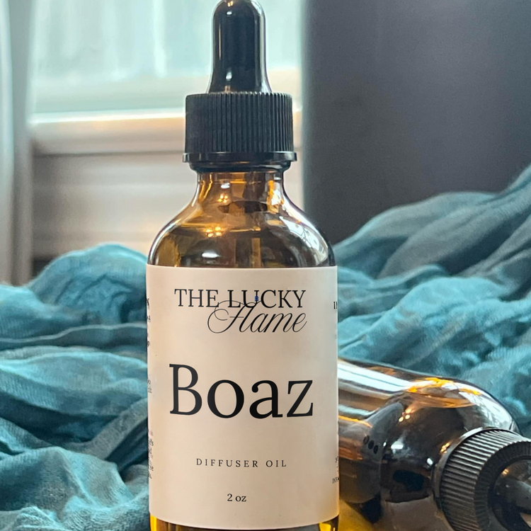 Boaz Diffuser Oil – Masculine Lavender, Woodsy & Vanilla Fragrance | Phthalate-Free (2 oz)