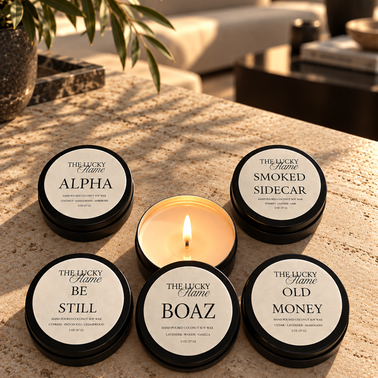 Gentlemen’s Luxury Candle Gift Set – Coconut Soy Discovery Set
