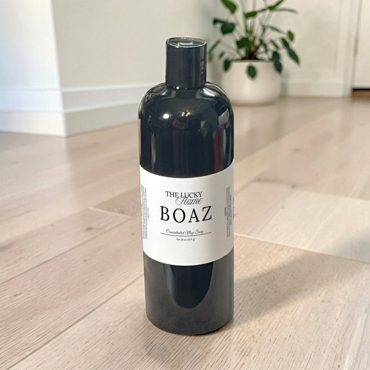 Boaz Mop Soap – Lavender, Warm Woods & Vanilla | Luxury Scented Floor Cleaner
