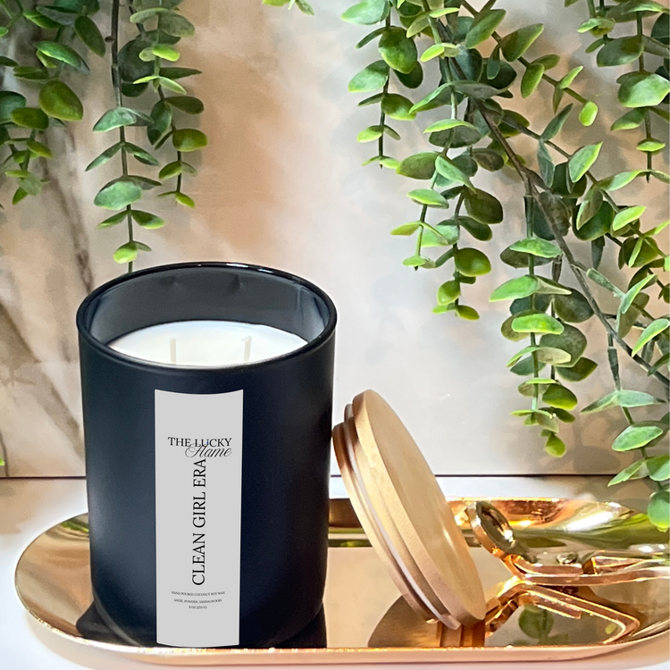 Clean Girl Era Candle – Anise, Powder & Sandalwood | Fresh & Soft Coconut Soy Wax 9 oz