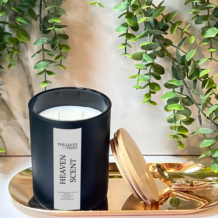 Heaven Scent Candle – Fruity & Grapefruit Blend | Virgin Coconut Soy Wax 9 oz