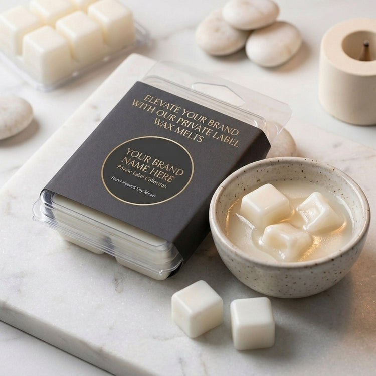 Private Label Wax Melts — 6-Cavity Clamshells | Launch Your Own Brand