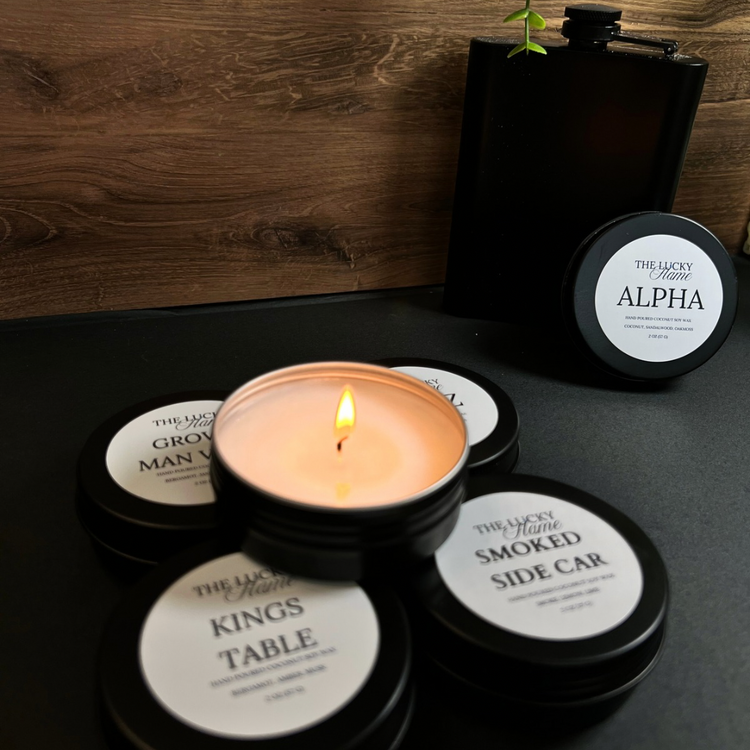 Masculine Candle Discovery Set (5 Scents) | The Lucky Flame