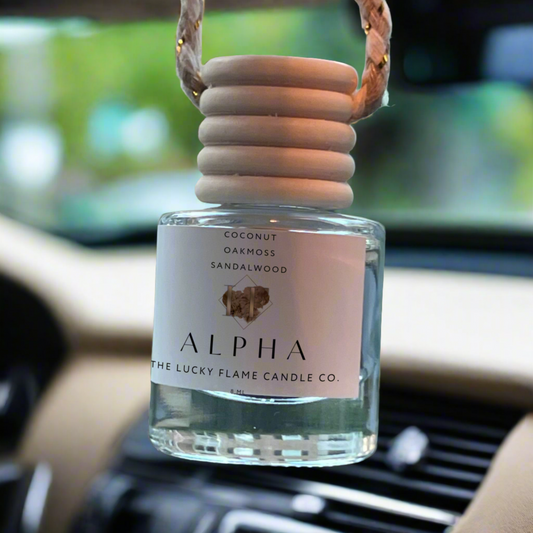 Alpha Car Diffuser 8ml Oakmoss Coconut and Sandalwood  Clean and Non-toxic