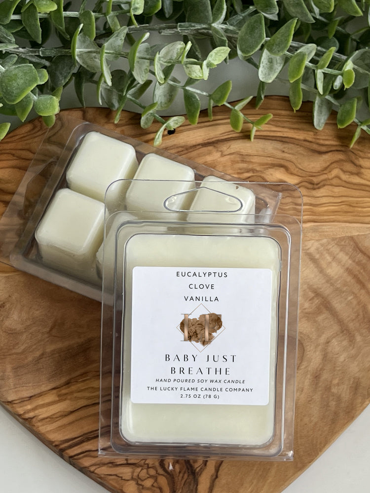 Baby Just Breathe Wax Melts - Eucalyptus, Clove & Vanilla | The Lucky Flame