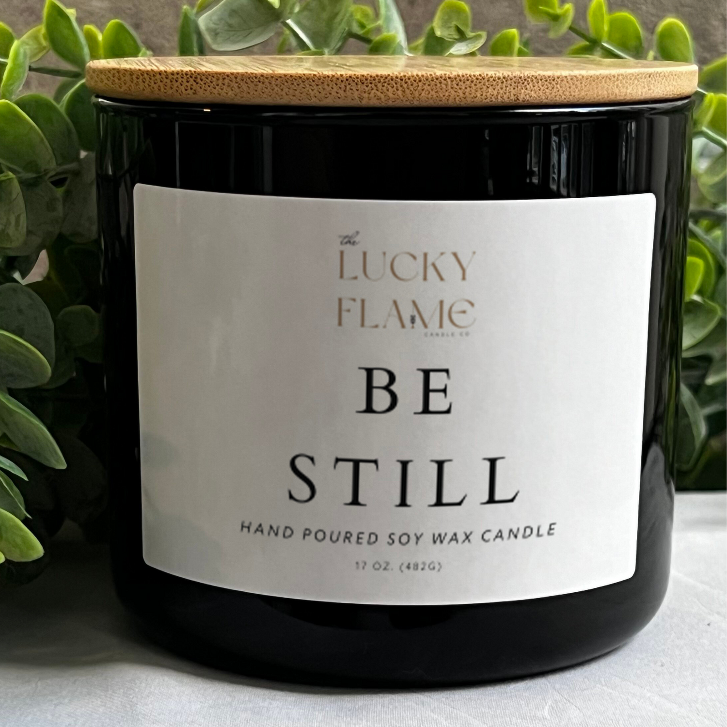 Be Still Candle - Virgin Coconut Soy Wax | Tranquil & Earthy Scent in 3 Sizes - The Lucky Flame