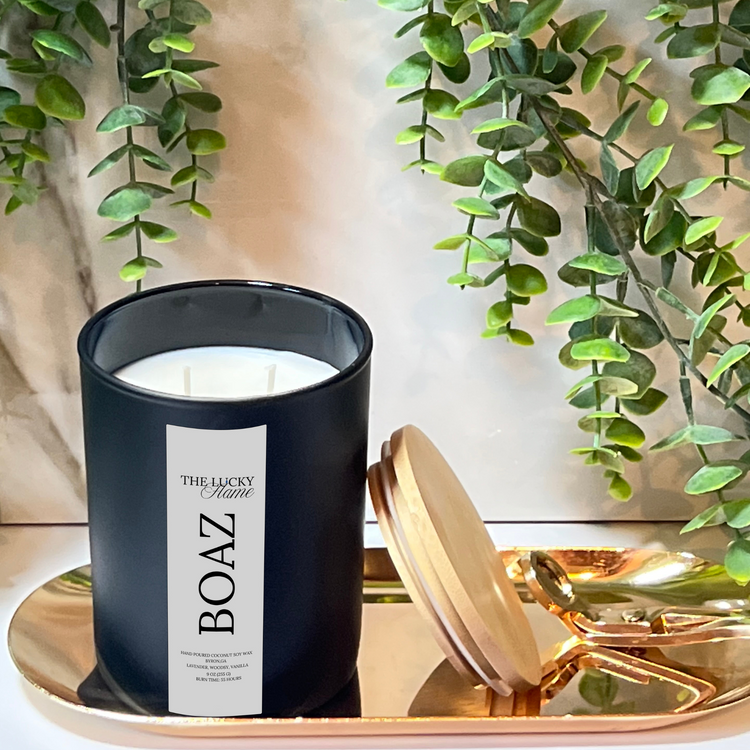 Boaz Candle - Virgin Coconut Soy Wax | Luxurious & Masculine Scent