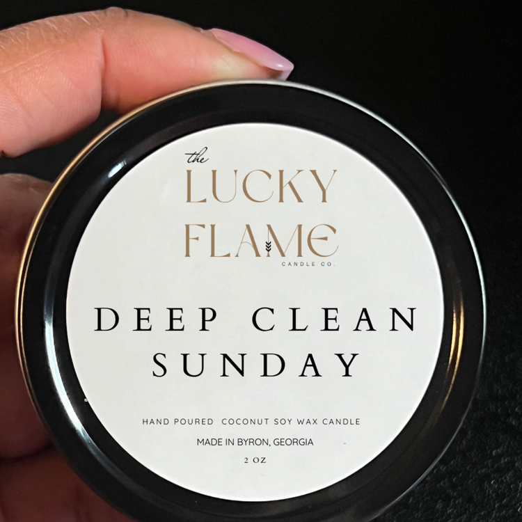 Deep Clean Sunday Candle - Virgin Coconut Soy Wax | Refreshing & Luxurious Scent in 3 Sizes