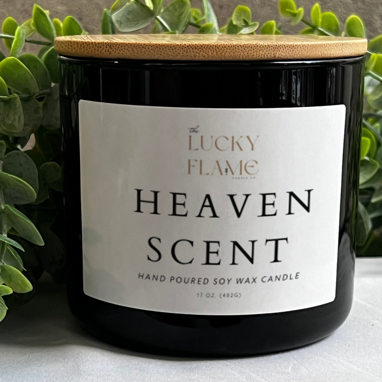 Heaven Scent Candle - Virgin Coconut Soy Wax | Fruity & Luxurious Scent in 3 Sizes