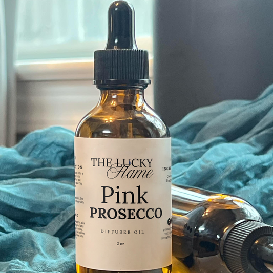 Pink Prosecco Diffuser Oil | Sweet Peach, Sugar & Sandalwood Fragrance