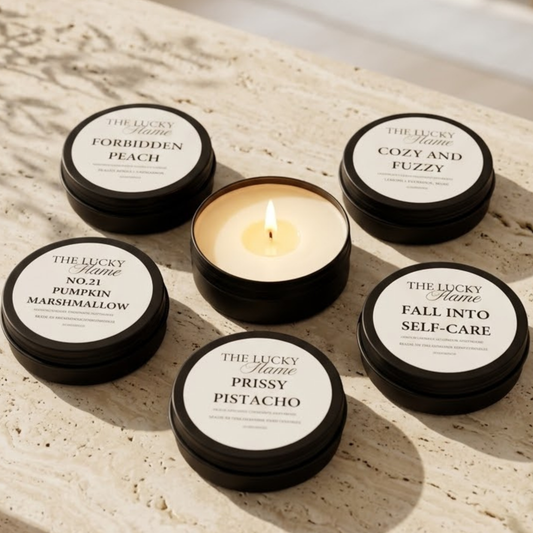 Fall Discovery Set — 5 Hand-Poured Coconut Soy Candles | The Lucky Flame