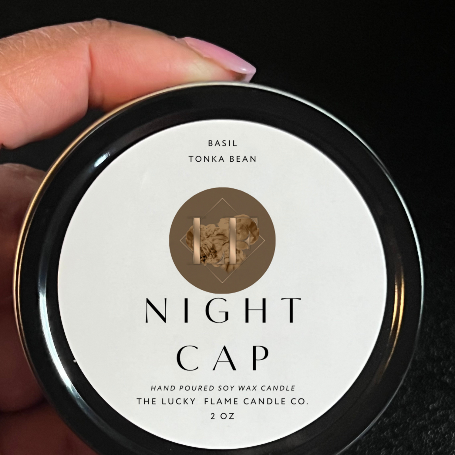 Night Cap Coconut Soy Candle - The Lucky Flame