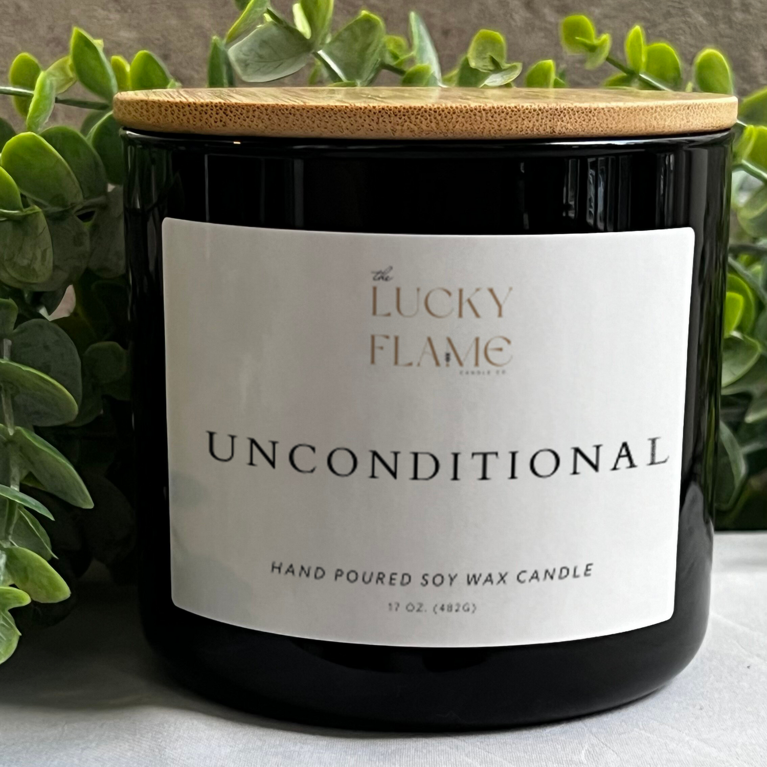 Unconditional Candle - Virgin Coconut Soy Wax | Luxurious & Soothing Scent in 3 Sizes - The Lucky Flame