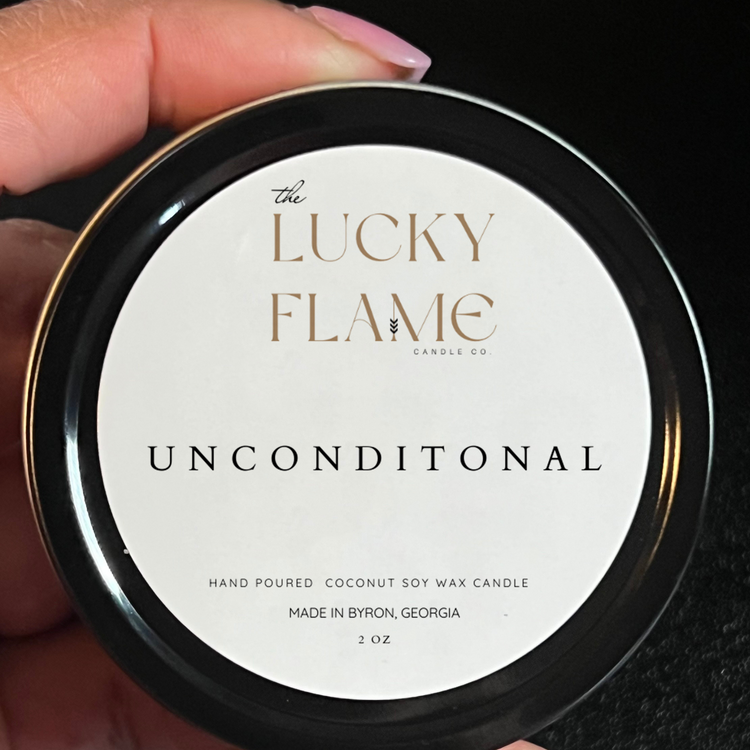 Unconditional Candle - Virgin Coconut Soy Wax | Luxurious & Soothing Scent in 3 Sizes - The Lucky Flame