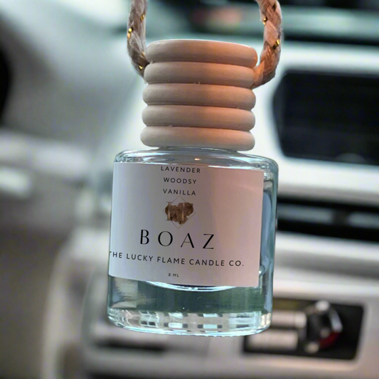 Boaz 8ml Car Diffuser Lavender Woodsy and Vanilla 