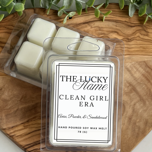 Clean Girl Era Wax Melts - Anise, Powder & Sandalwood | The Lucky Flame - The Lucky Flame
