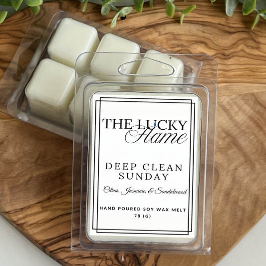 Deep Clean Sunday Wax Melts – Fresh Citrus & Clean Green | Clean Home Fragrance