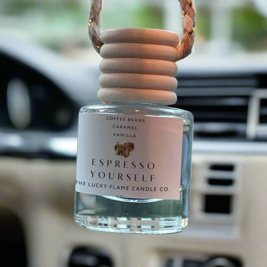 Espresso Yourself 8ML Coffee Scented  Car Diffuser The Lucky Flame Air freshener 