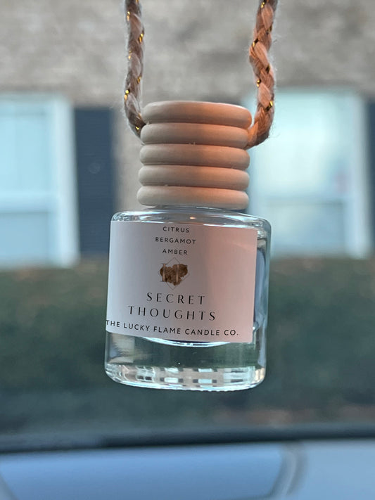 Secret Thoughts Car Diffuser - The Lucky Flame