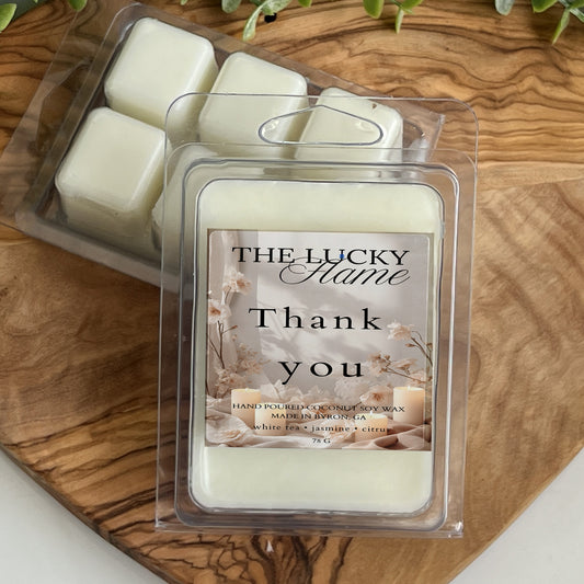 Thank You Wax Melts – White Tea, Jasmine & Citrus