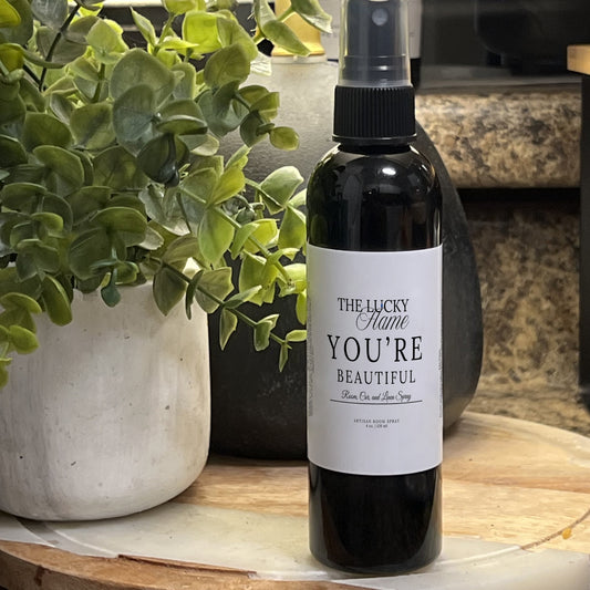 You’re Beautiful Room, Linen & Car Spray — Black Amber Plum & Vanilla (4 oz)