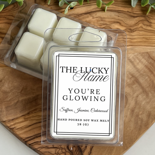 You’re Glowing Wax Melt – Saffron, Jasmine & Cedarwood | Clean Home Fragrance